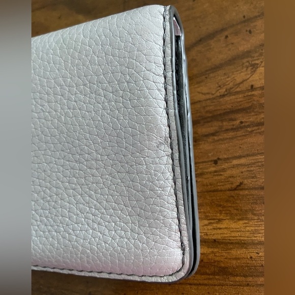 NWT MARC JACOBS LIGHT GREY GENUINE Leather Bifold Wallet Purse MSPR $165 Read - Picture 4 of 14